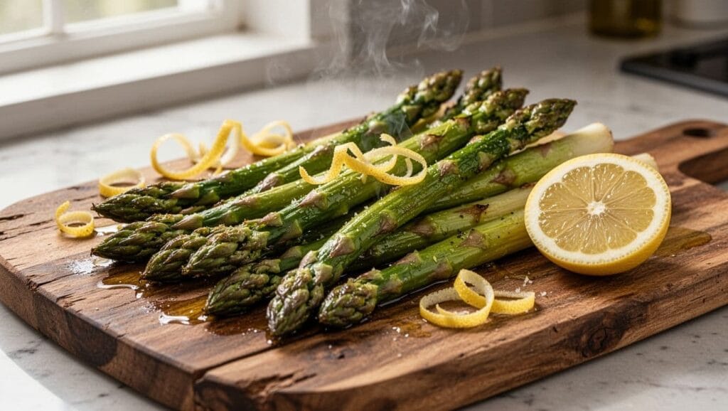 Roasted Asparagus With Lemon Zest