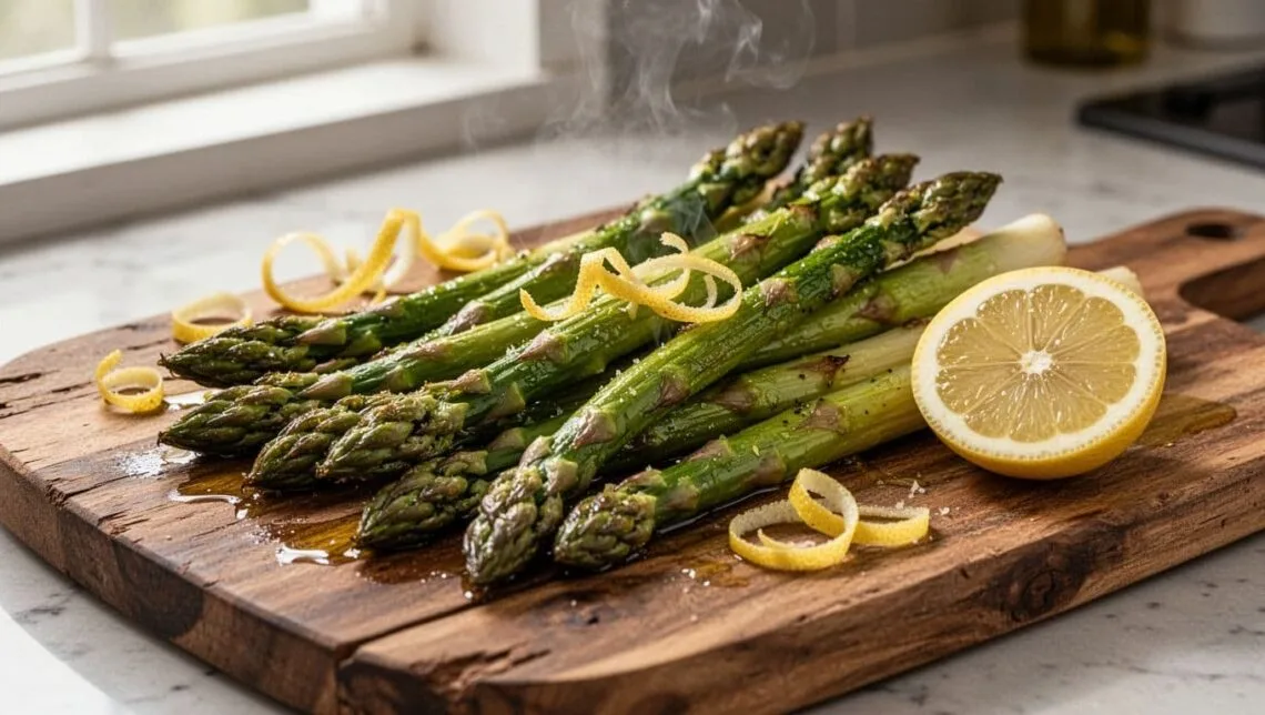 Roasted Asparagus With Lemon Zest