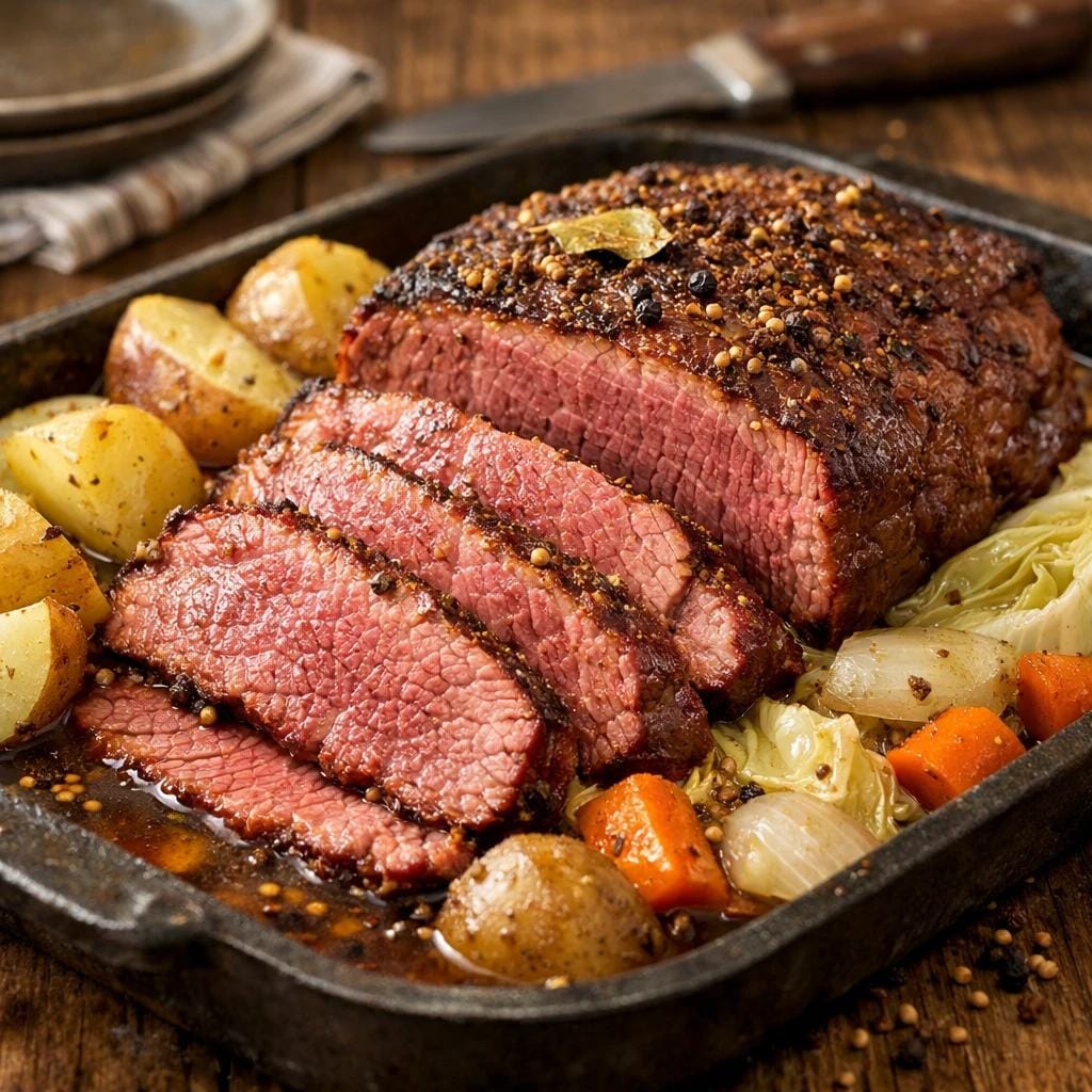 internal temperature corned beef brisket