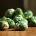 Fresh Brussels sprouts before roasting