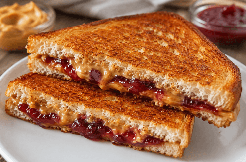 Toasted Peanut Butter and Jelly Sandwich