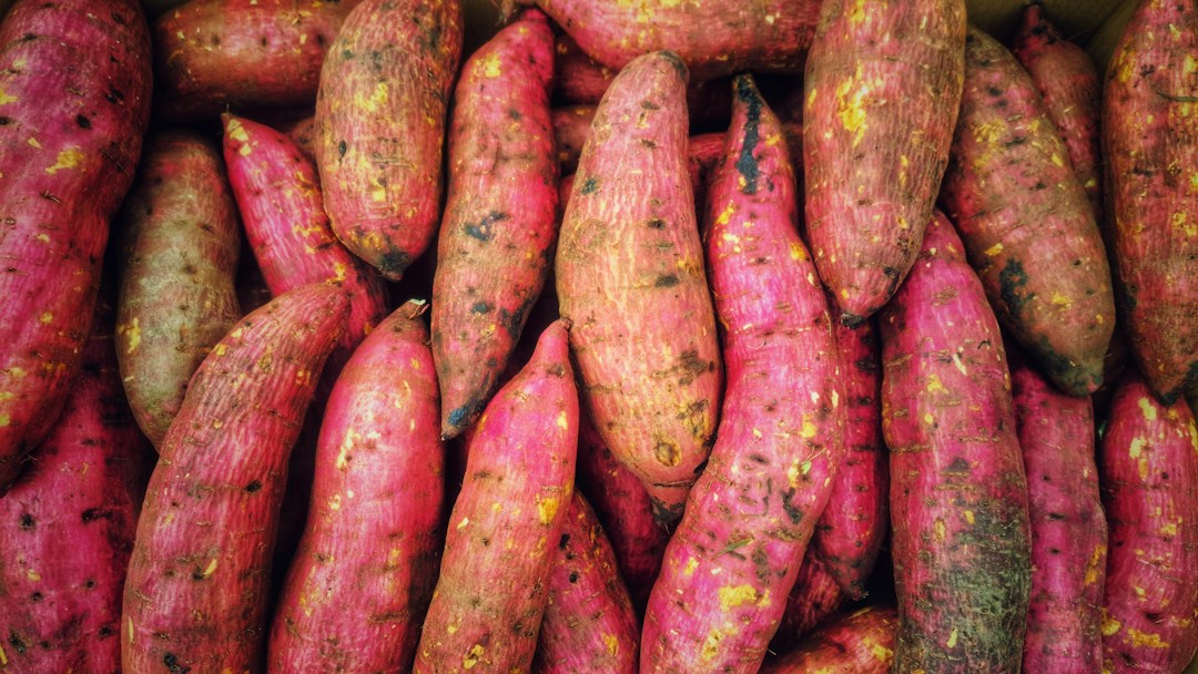 Whole sweet potatoes for sweet potato black bean skillet without tomatoes